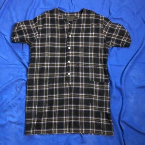 No.6 plaid tunic dress, soft thin wool, belt, 3